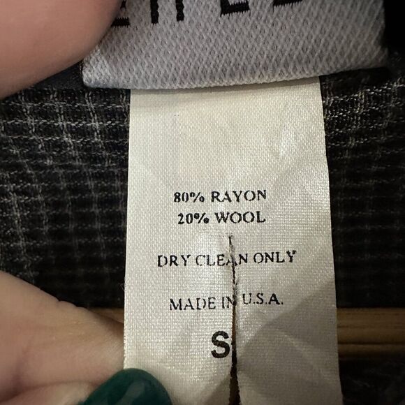 Eileen Fisher Button Up Tunic Wool Blend Long Sleeve Oversized Relaxed Small - Picture 5 of 5